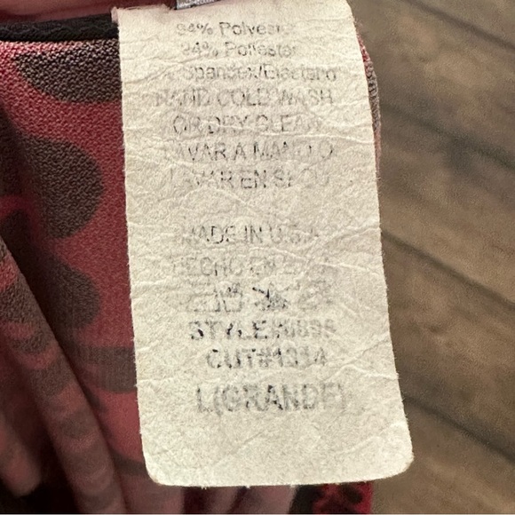 New Tower red and black print blouse - Picture 4 of 4